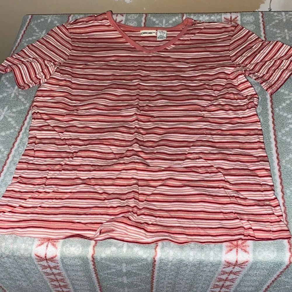Cherokee Striped short sleeved Tee sz. M